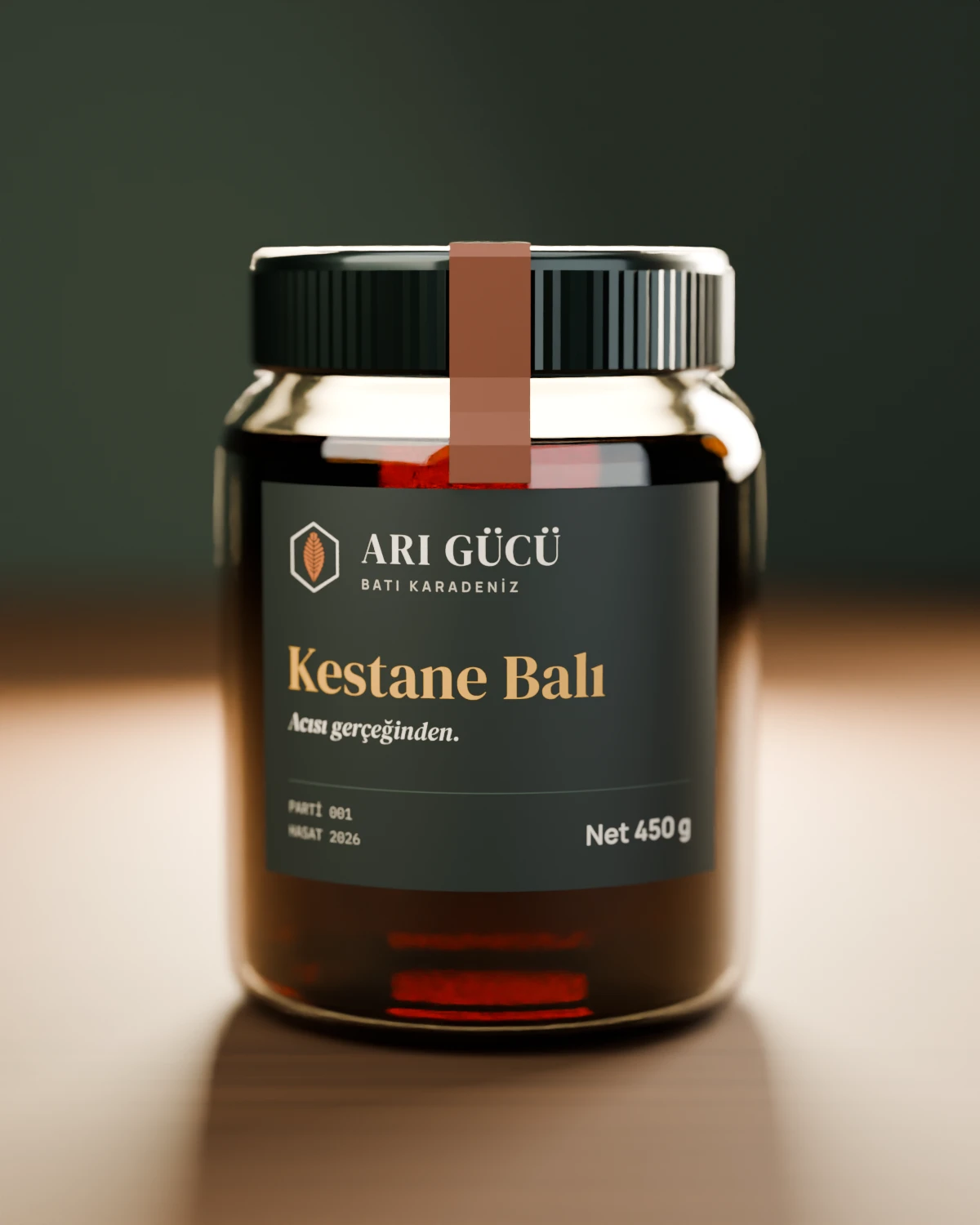 Arı Gücü kestane balı, 850 g kavanoz